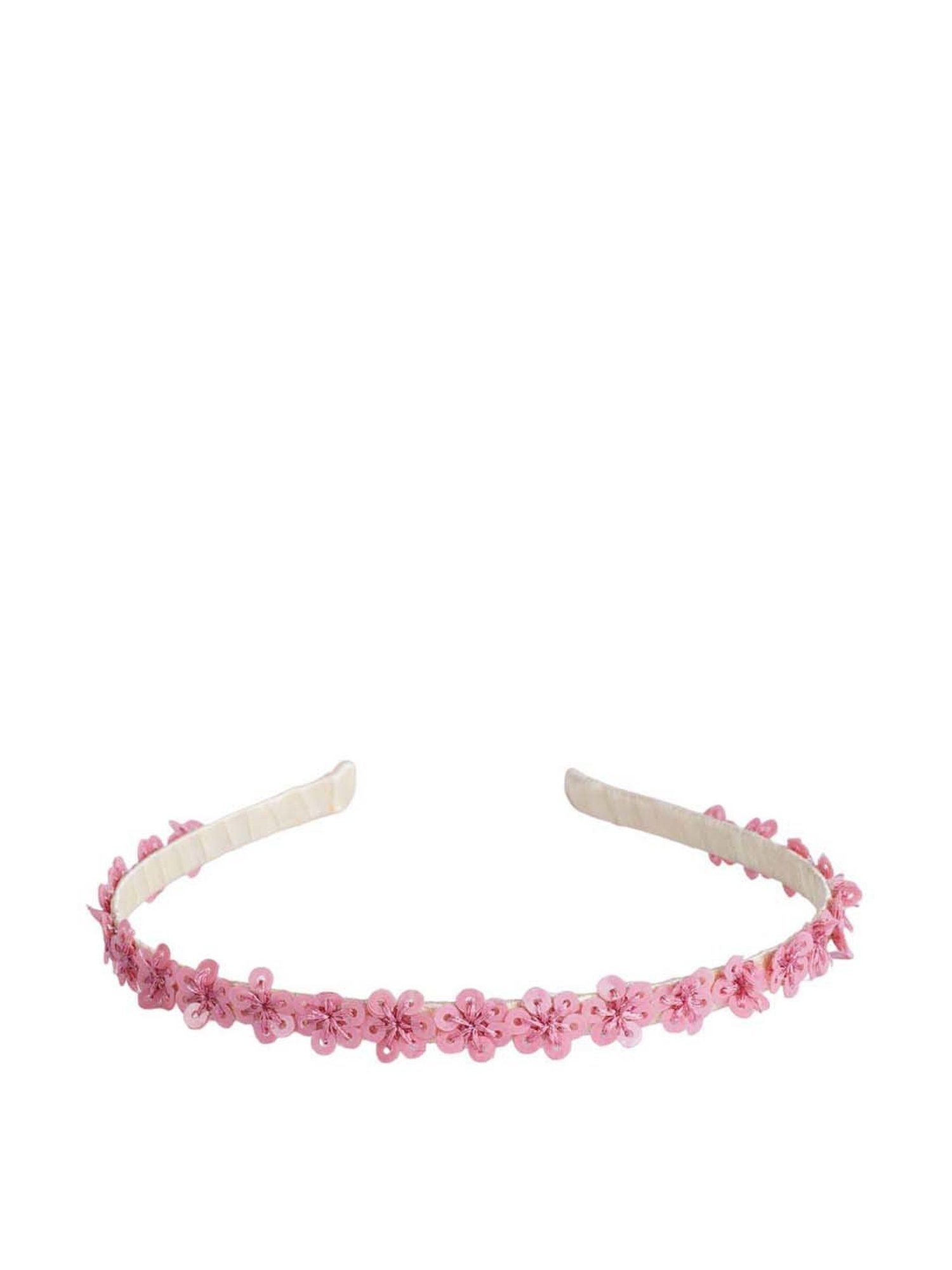 Choko Pink Embroidered Hair Band