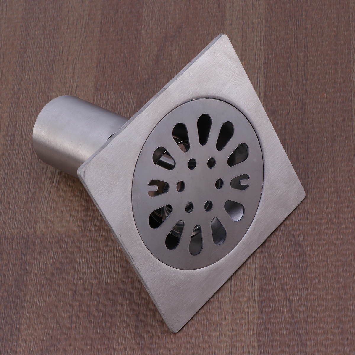 Fashion Bathroom Drain Cover Durable Stainless Steel Shower Drain Cap with Lid for Floor Laundry Kitchen Bathroom(Random Pattern)