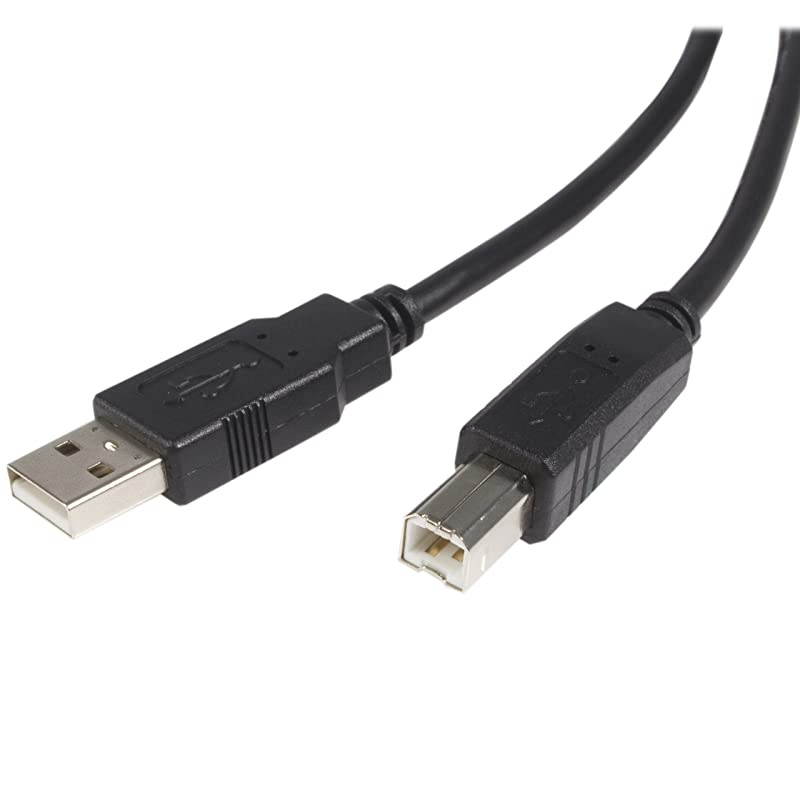 com 10 ft USB 20 Certified A to B Cable MM 10ft type a to b USB Cable 10ft a to b USB 20 Cable USB2HAB10Black