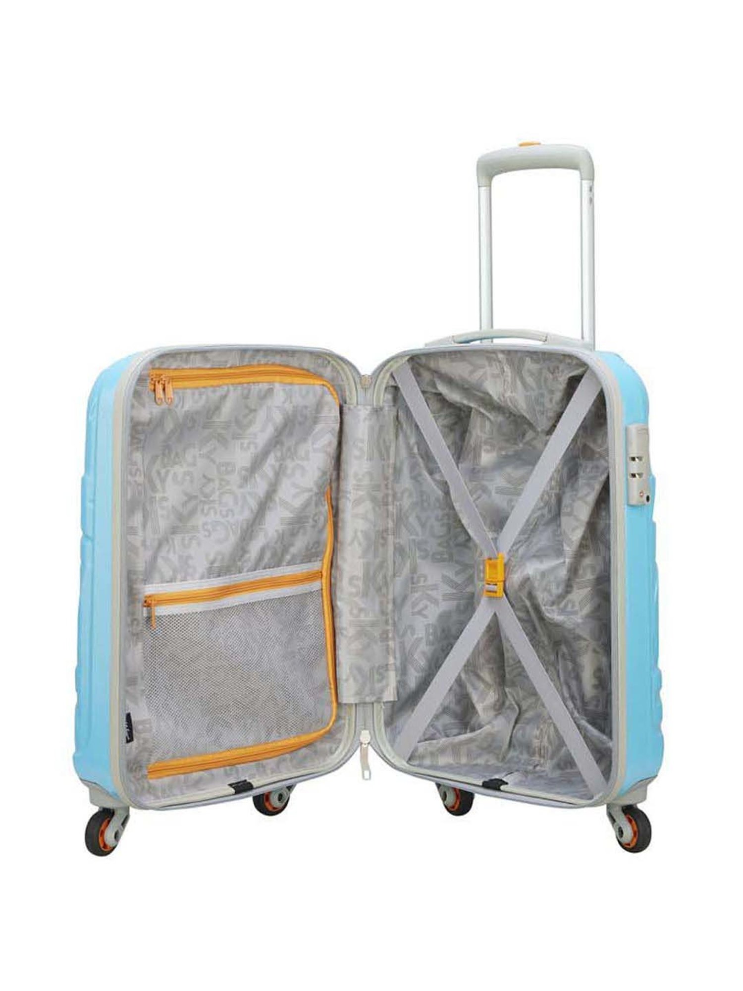 Skybags Ramp Nxt Blue Textured Hard Cabin Trolley Bag - 36 cm