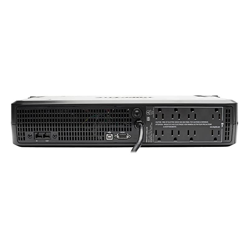 1500VA Smart UPS Battery Back Up, 900W Rack-Mount/Towe & Rackmount Network-Grade PDU Power Strip, 12 Right Angle Outlets Wide-Spaced, 15A, 15ft Cord w/ 5-15P Plug, (RS1215-RA)