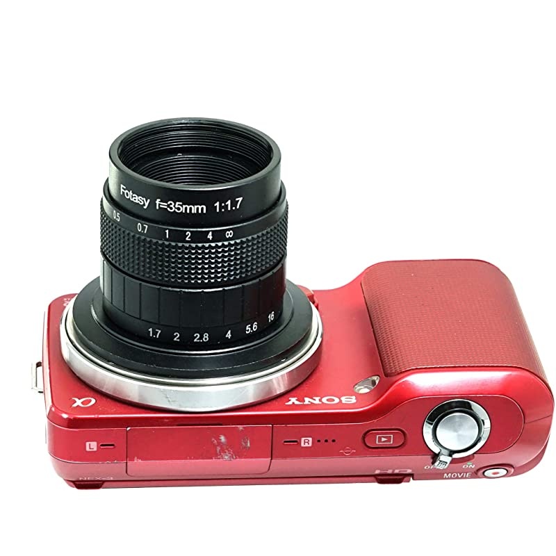 35mm f1.7 Lens for Sony E-Mount Camera, 35mm 1.7 Multi Coated Manual E-mount Lens fits Sony NEX-5R NEX6 NEX7 a3100 a5100 a6000 a6100 a63000 a6400 a6500 a6600