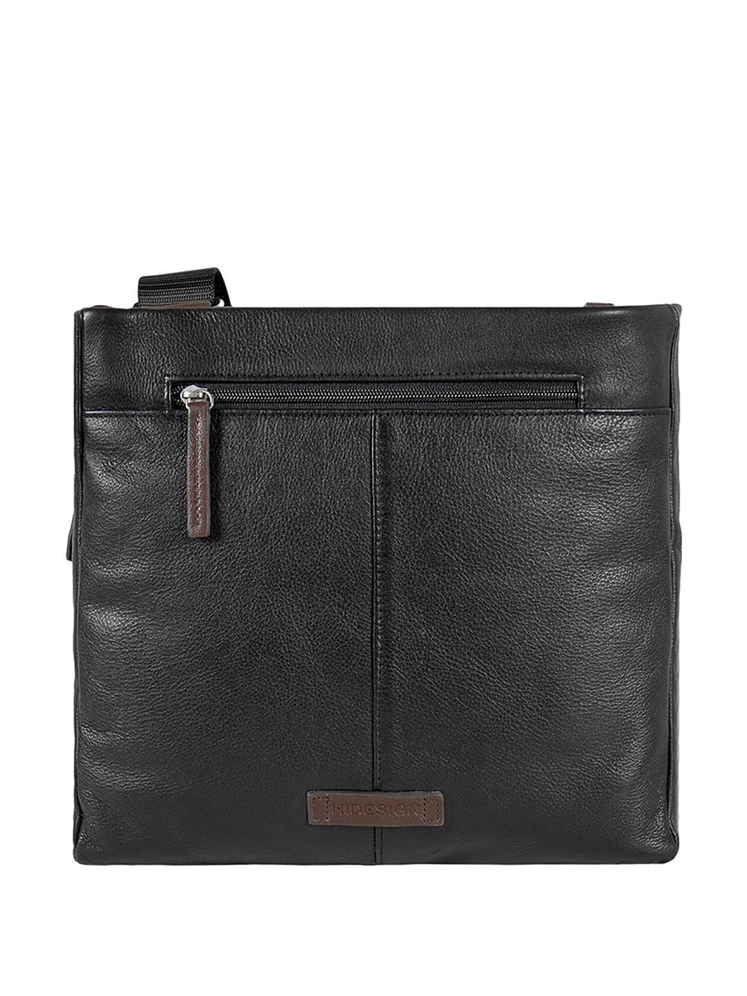 Hidesign Wabi Sabi Black Solid Medium Sling Handbag