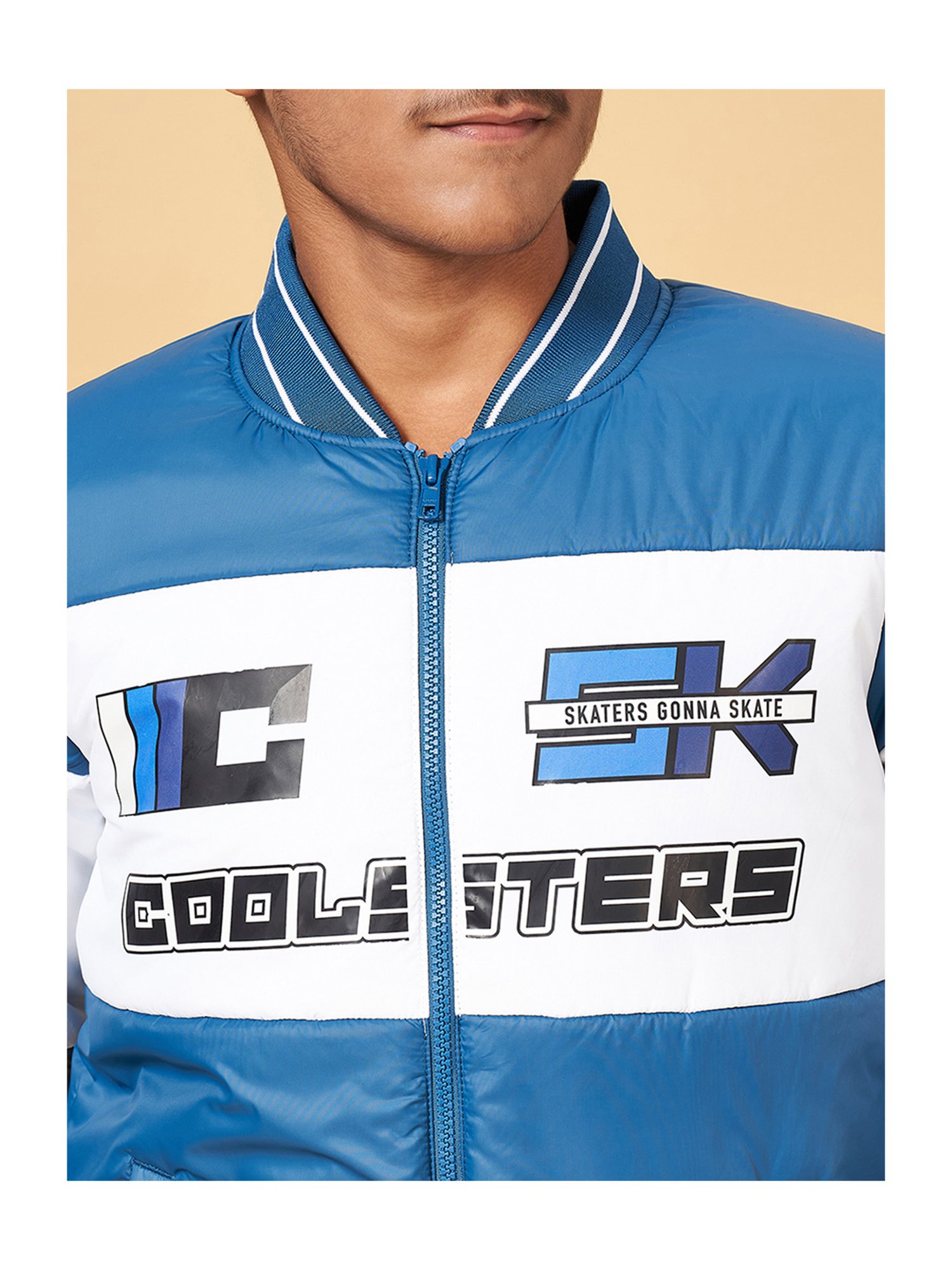 Coolsters by Pantaloons Kids Blue Printed Full Sleeves Jacket