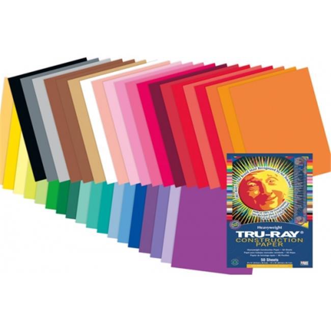Pacon Construction Paper 76lb 9"x12" 50/PK Elec Orange 103404
