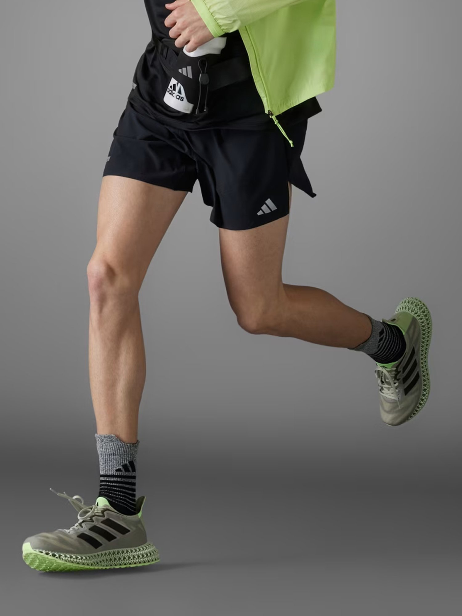 adidas Black Regular Fit Ultimate Heat.Rdy Running Shorts