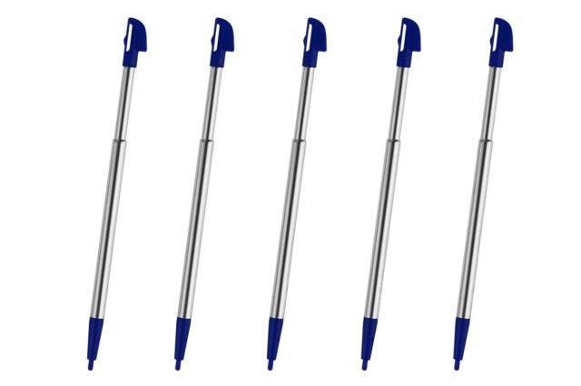 Hellfire Trading 5x Wii U Blue Metal Retractable Stylus Touch Pen for Nintendo
