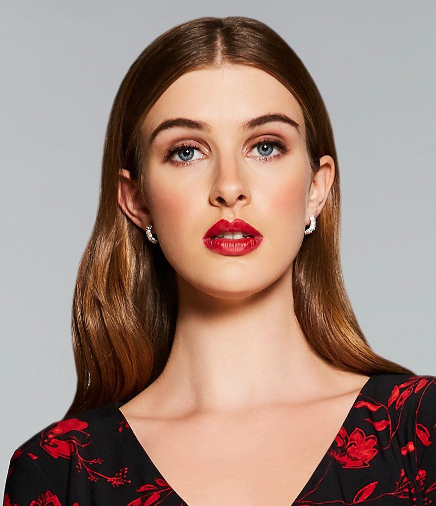 Lauren Ralph Lauren Pave Huggie Earrings