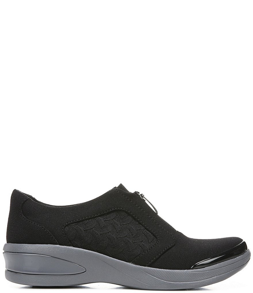 Bzees Florence Center Front Zip Slip-On Washable Sneakers