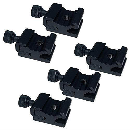 5Pcs Hot Shoe Flash Bracket Stand Mount Adapter Trigger with 1/4" Female Thread