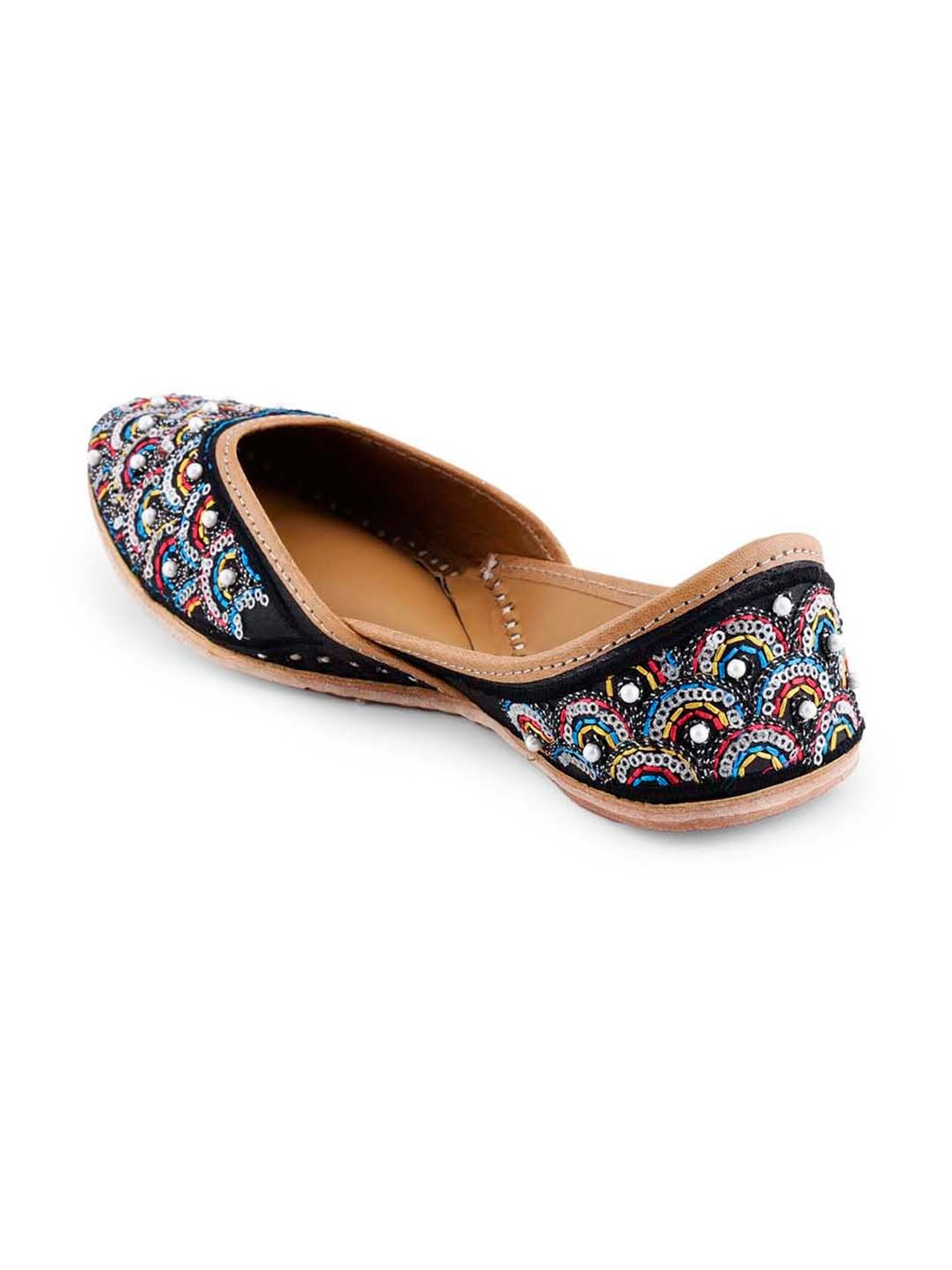 Glam Story Women's Arsh Multicolored Ethnic Juttis