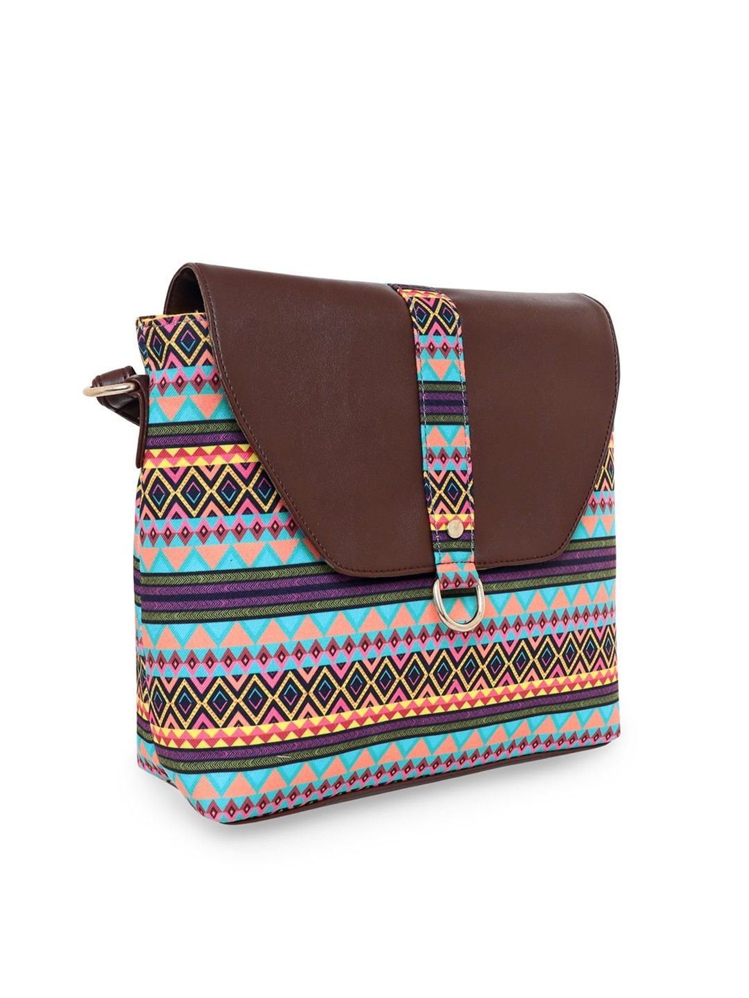 Sabhyata Multicolor Printed Medium Cross Body Bag