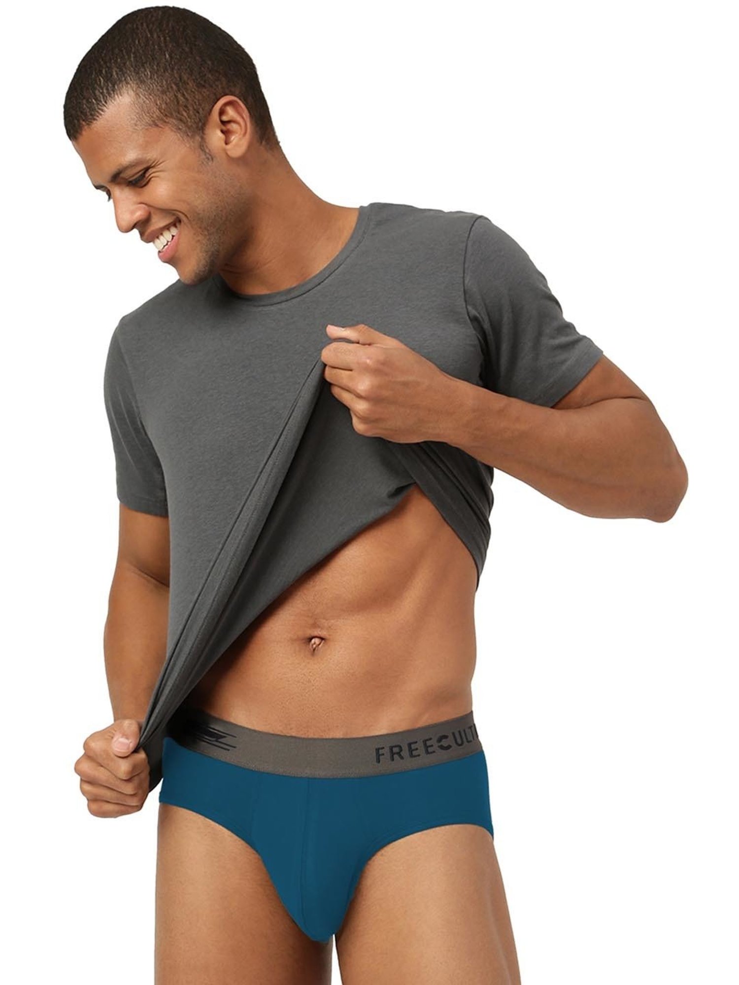 Freecultr Pot Black & Midnight Blue Comfort Fit Briefs - Pack of 2