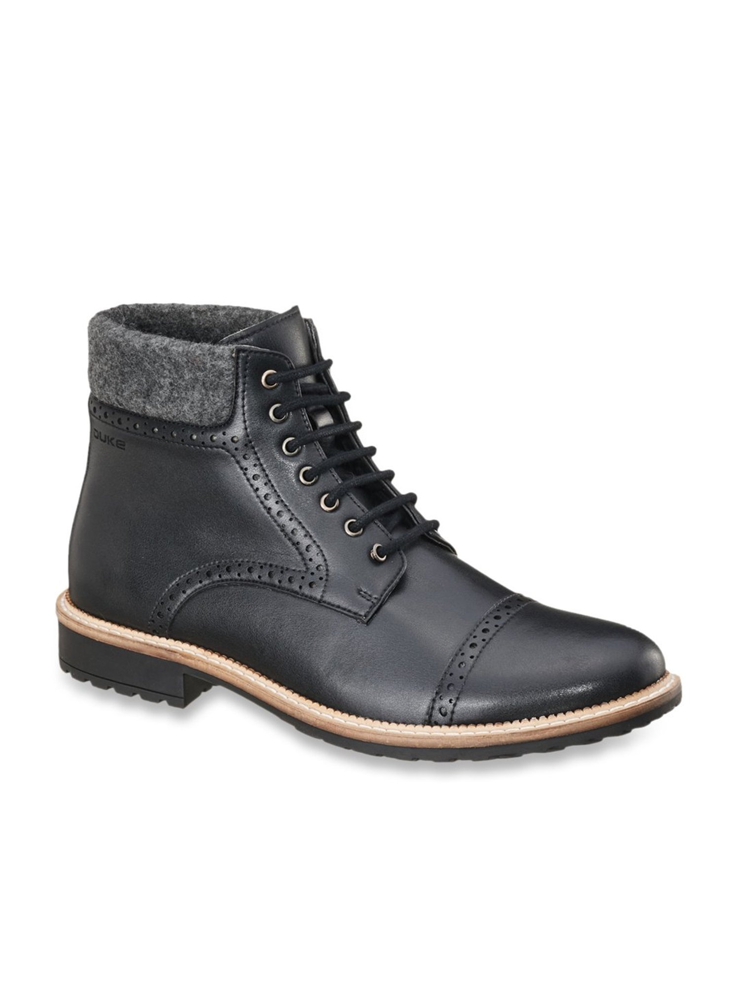 Duke Men's Black Derby Boots
