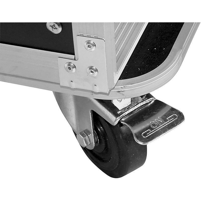 ProX T-12MRSS 12U Rack and 10U Top Mixer DJ Combo ATA Flight Road Case Black