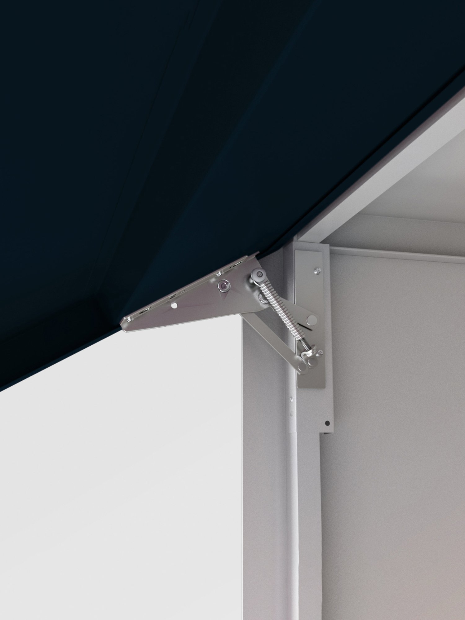 Godrej Interio Slimline 2-Door Steel Almirah, Blue (1-Year Warranty, 1 Locker, 1 Drawer,OHU)