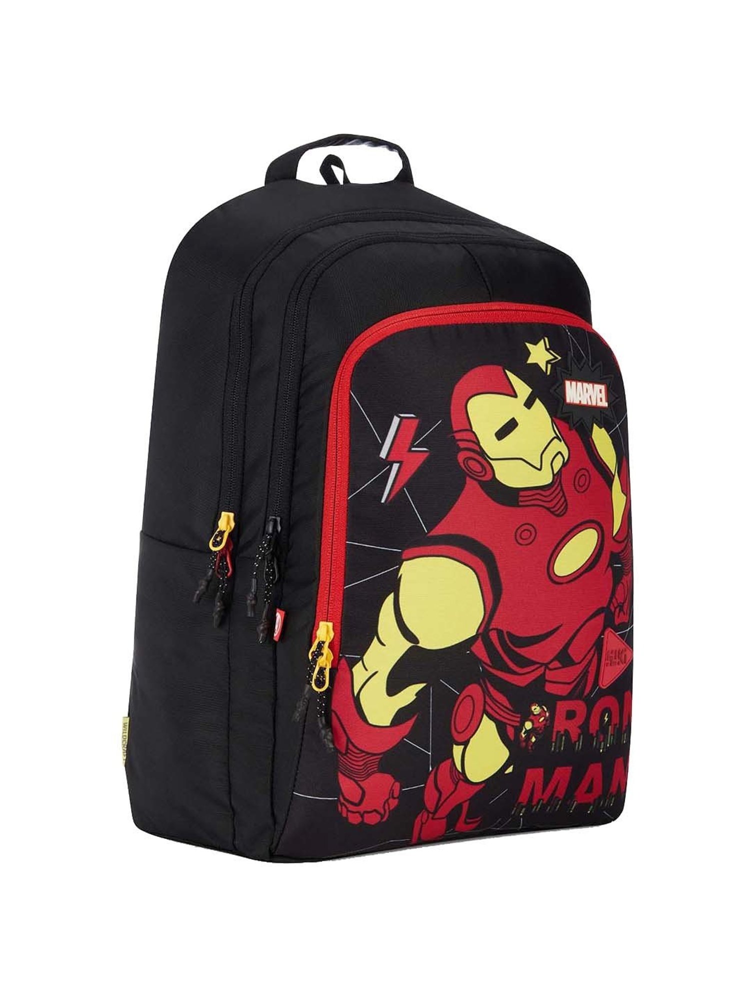 Wiki 24 Ltrs Black Medium Backpack