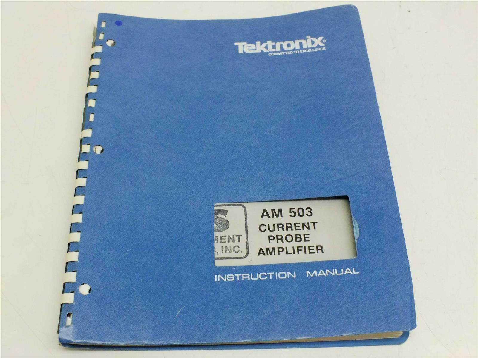 Tektronix AM503 Current Probe Amplifier  Instruction Manual