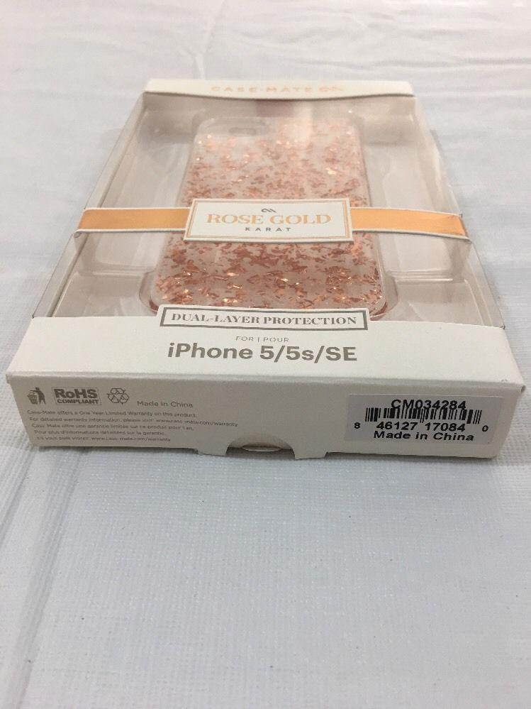 Case-Mate, Karat Case Rose Gold, iPh Indigo for Apple iPhone SE