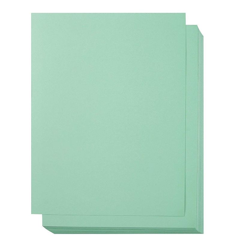Sustainable Greetings 50-Count Green Cardstock Card Stock Paper for Brochure Laser Printer, A4 Letter Size 8.5 x 11 in.