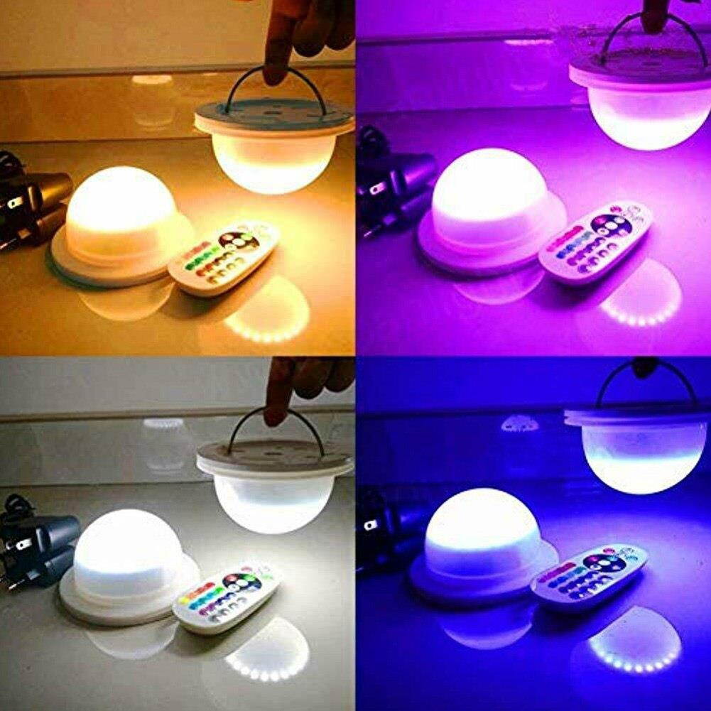 Decorative ABS Chargeable Light 16 Colors Easy Install 5050SMD Waterproof Base Remote Control Mini Mood Lamp USB Swimming Pool