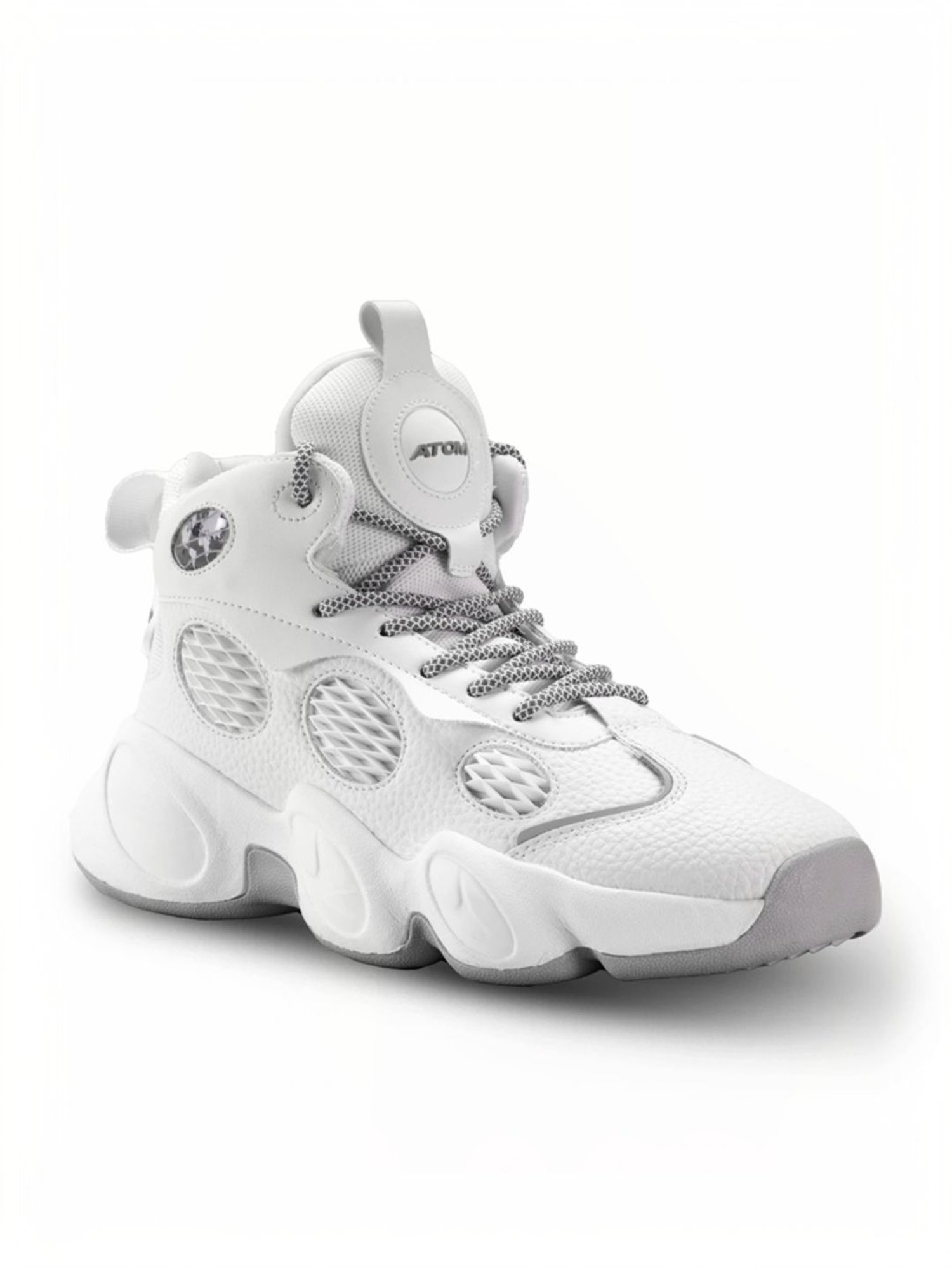 Atom Men's Supernova White Running Shoes