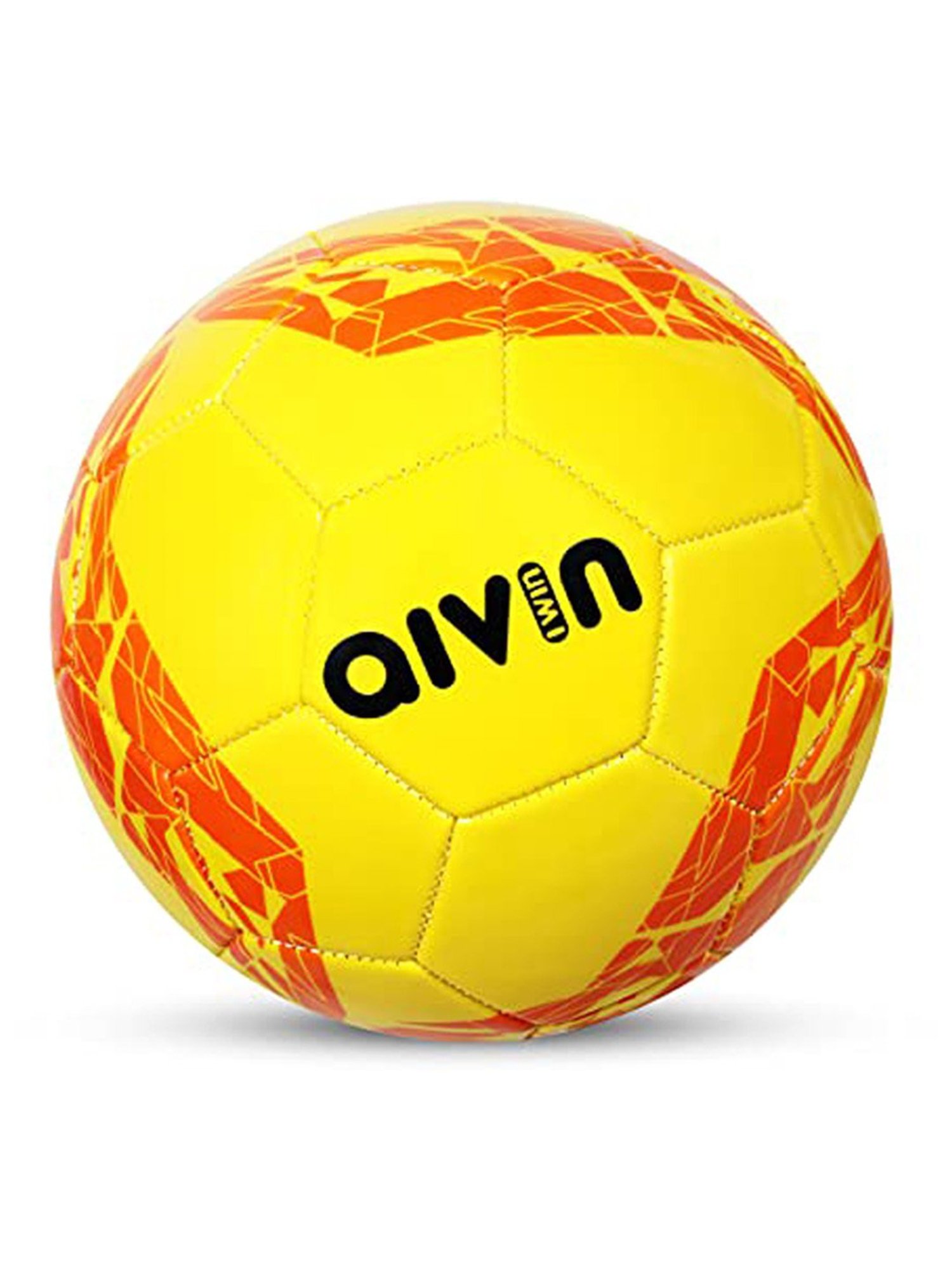 AIVIN Brazil Machine Stitched Football (Yellow) Size - 5