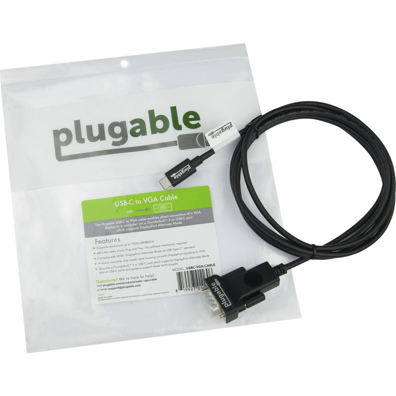 Plugable USB C to VGA Cable