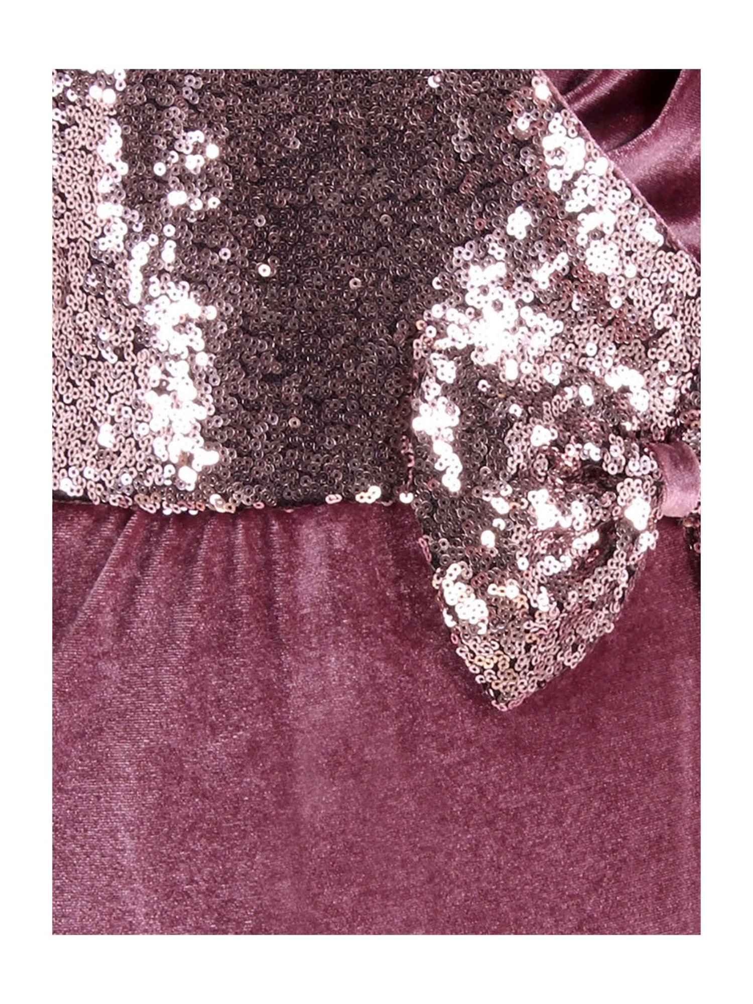 Cutecumber Kids Mauve Embellished Shift Dress