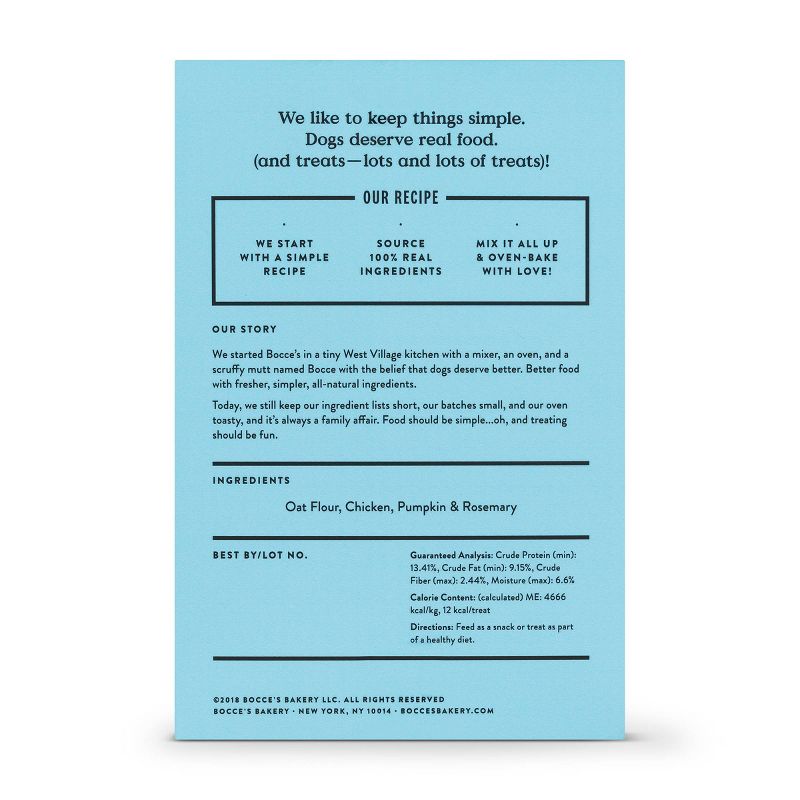 Bocce's Bakery Chicken Basic Wheat Free Dog Treats - 14oz