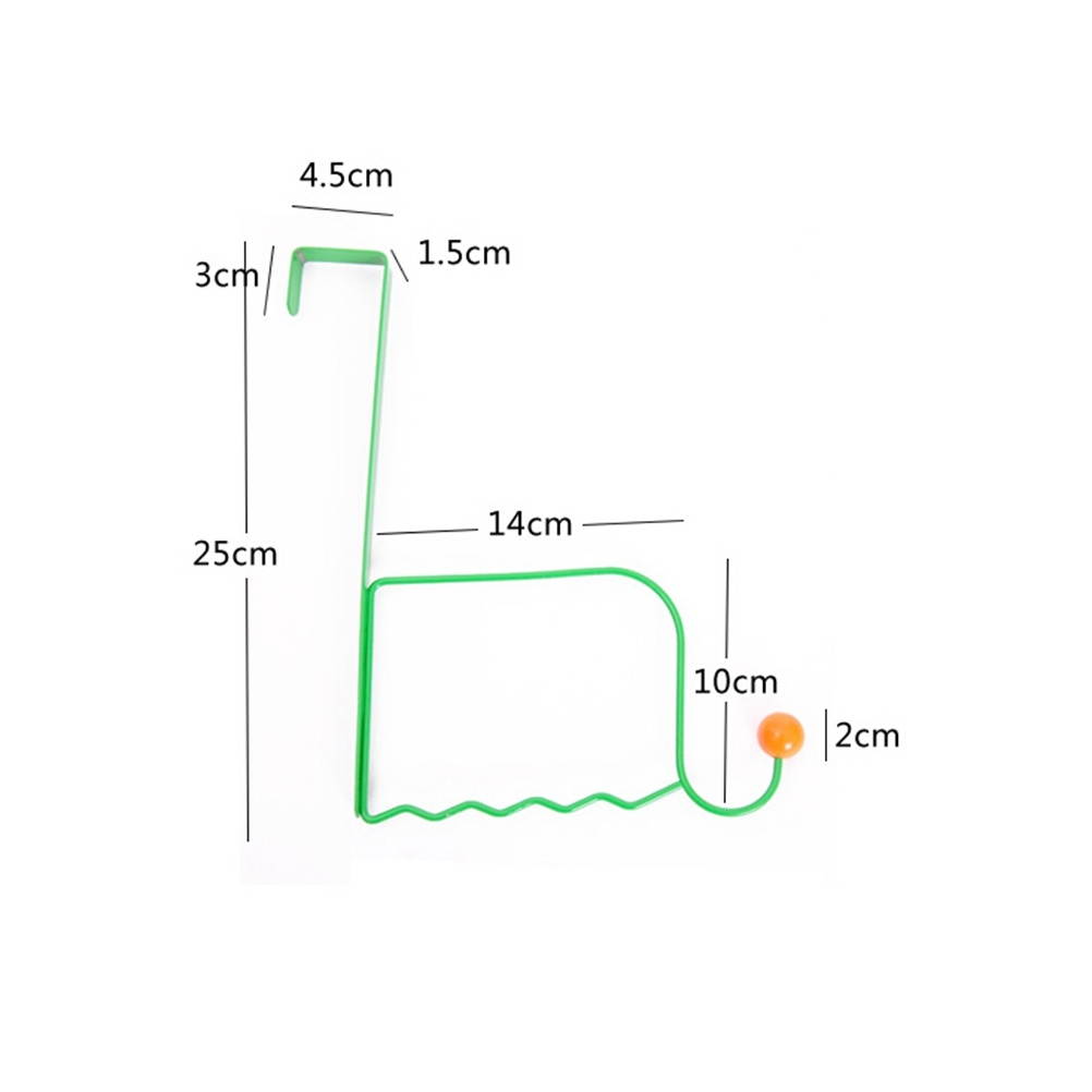 2pcs Ceramic Bead Towel Clothing Hanging Rack Iron Over Door Storage Racks Hat Bag Holder With Hooks Household Storage Organizer (Assorted Colors)