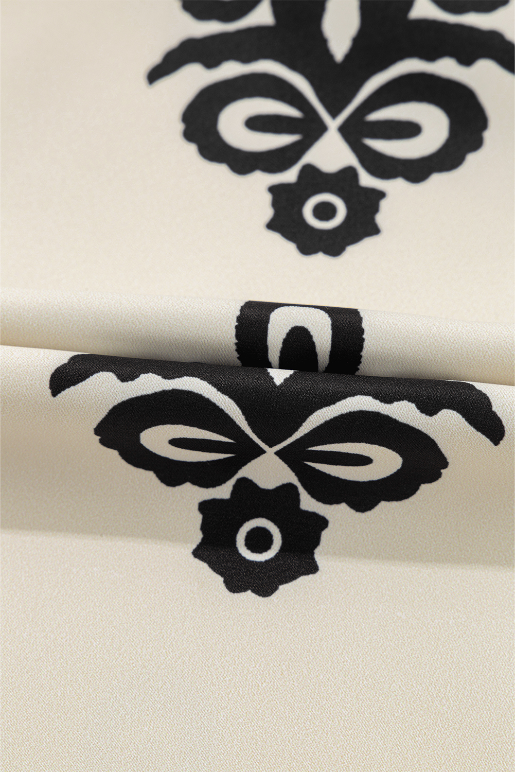 White Frill Mock Neck Sleeveless Tiered Floral Dress