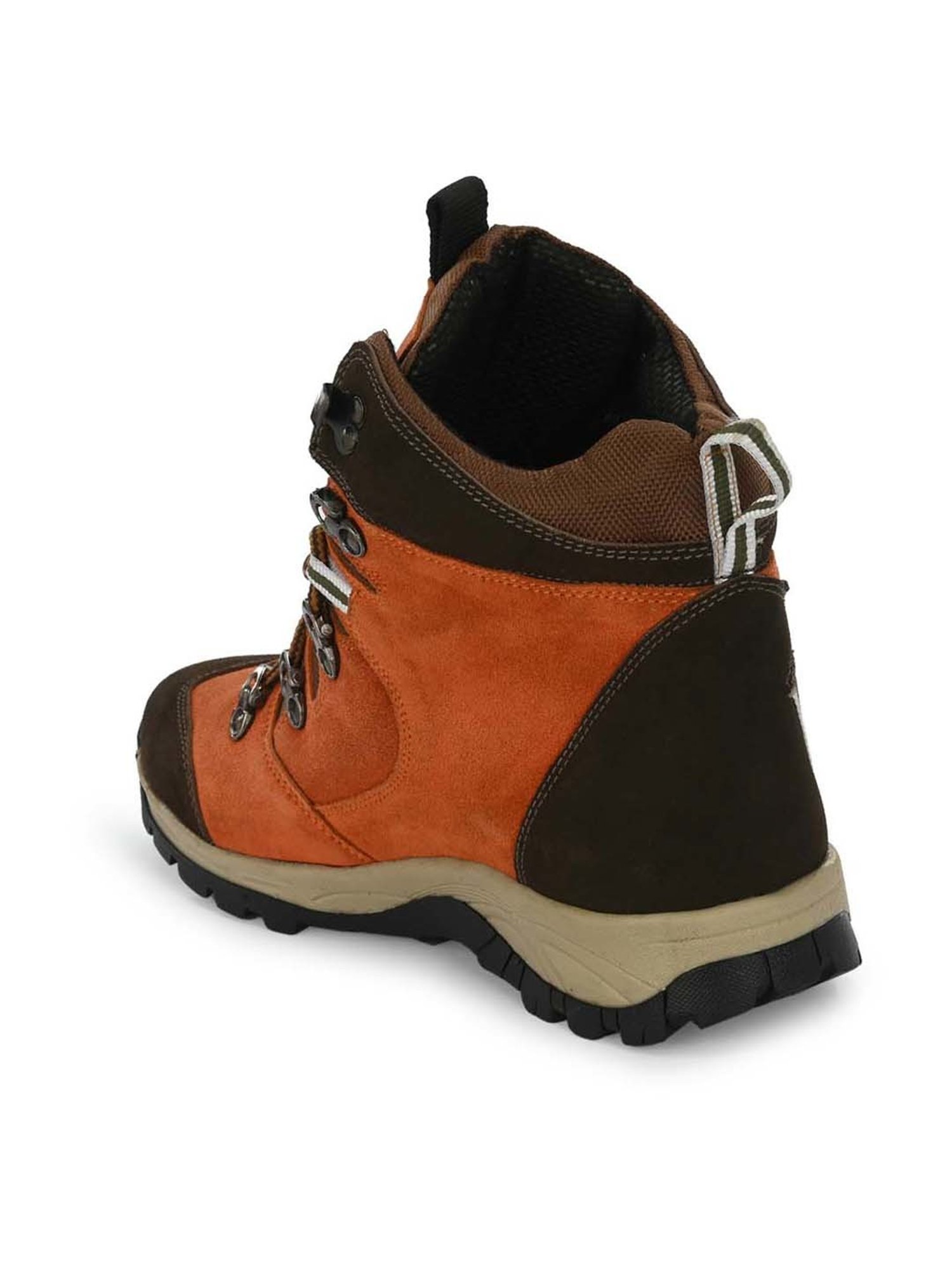 Eego Italy Men's Orange & Brown Outdoor Shoes
