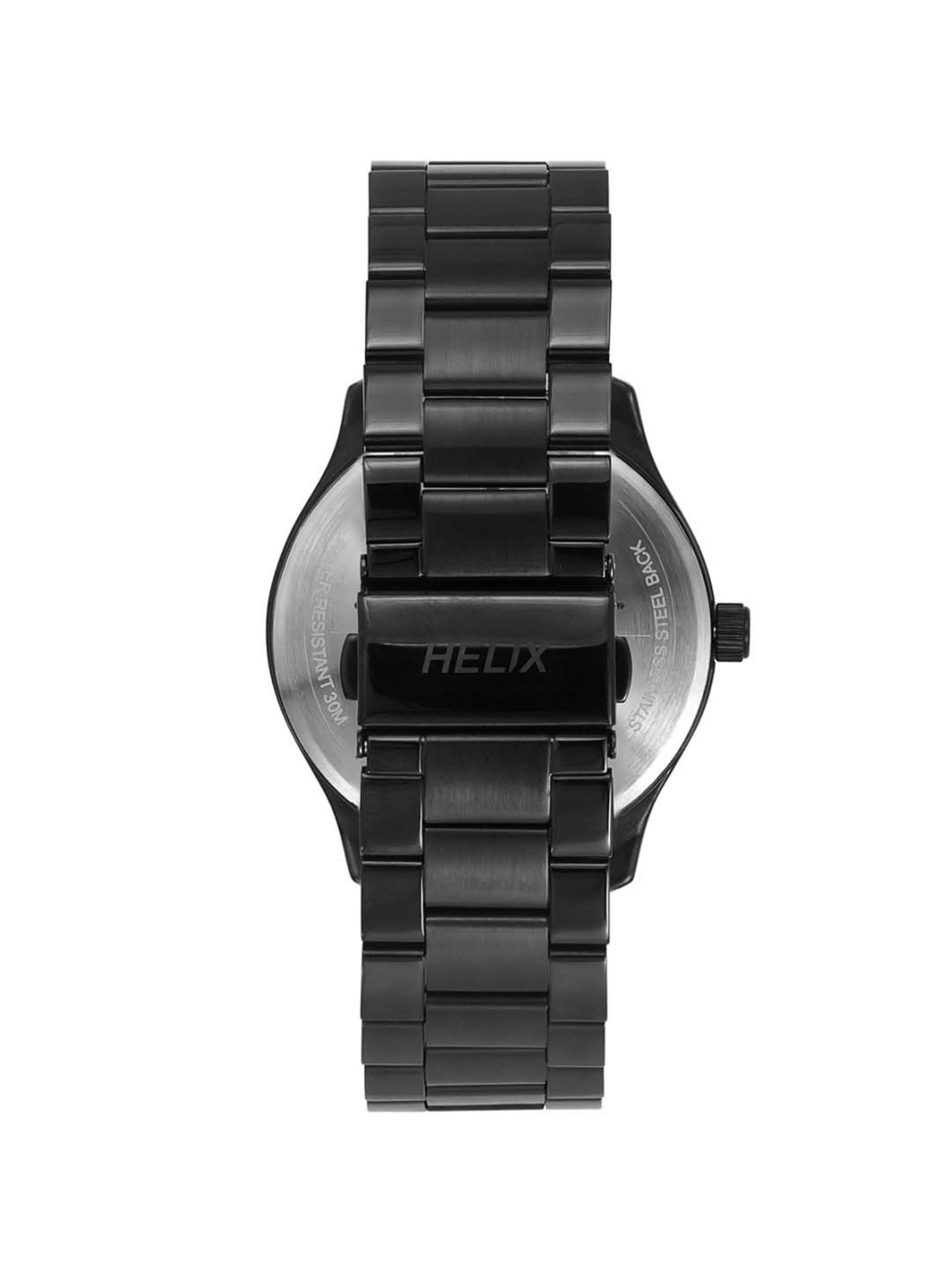 Helix By Timex Green Round Dial Analog Stainless Steel Men Watch - TW043HG19