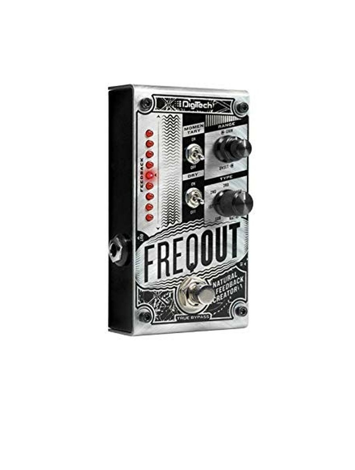 DigiTech Dynamic Feedback Guitar Expression Pedal, Silver (FREQOUT-U)