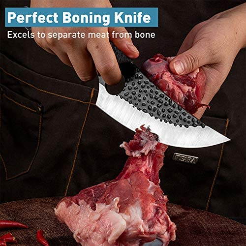 Slaughtering Cutting Serbian Cleaver High-end Kitchen Chopping Boning Knife Outdoor Camping Scimitar Butcher Chopper Tools