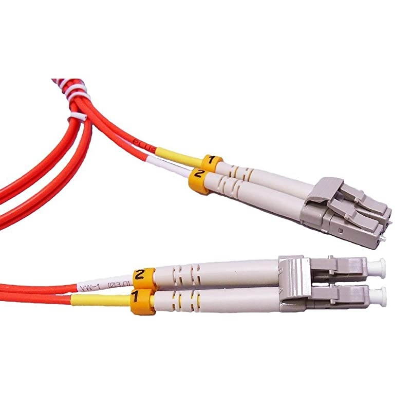 Meter Multimode Duplex Fiber Optic Cable 5025 LC to LC Orange
