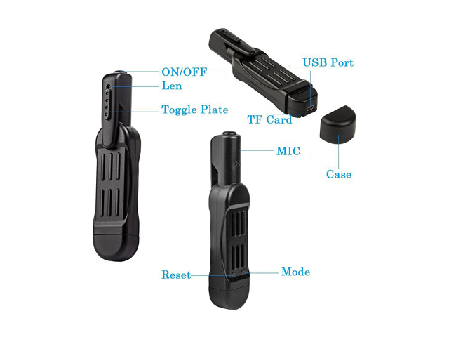 Mini Hidden Spy Body Camera Pen, HD 1920x1080P Recorder Video Camcorder with Outdoor Sports Portable DV Recorder Hidden Camera - Spy Camera - Mini Camera -Motion Detection, Pen Camera Recorder