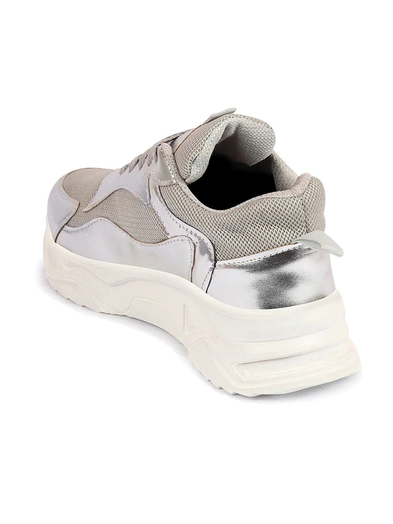 Fausto Women's Silver Running Shoes