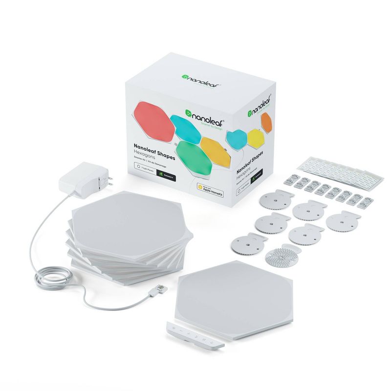 Nanoleaf 7pk Shapes Hexagon Smarter Kit LED Light Bulbs