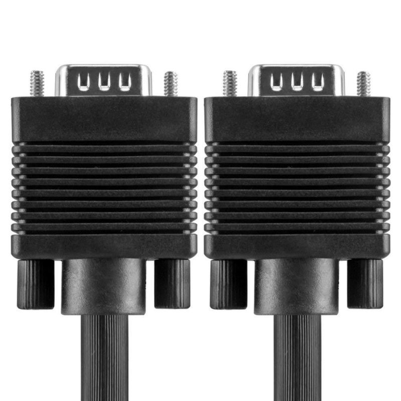 TNP Premium VGA to VGA Cable (75 Feet) HD15 Male to Male M/M VGA SVGA UXGA Extension Wire Cord for LCD LED Monitor TV HDTV Display Projector