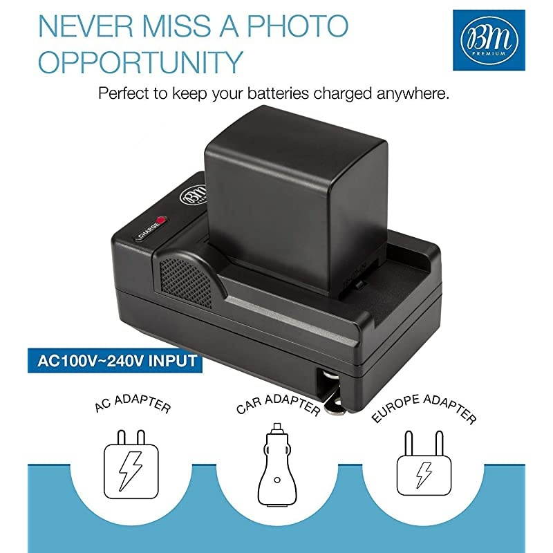 2 BP820 Batteries and Charger for Canon VIXIA HF G50 HF G60 XA40 XA45 XA50 XA55 GX10 HFG20 HF G21 HFG30 HFG40 HFM301 HFM41 HFM400 HFS200 XA10 XA11 XA15 XA20 XA25 XF400 XF405