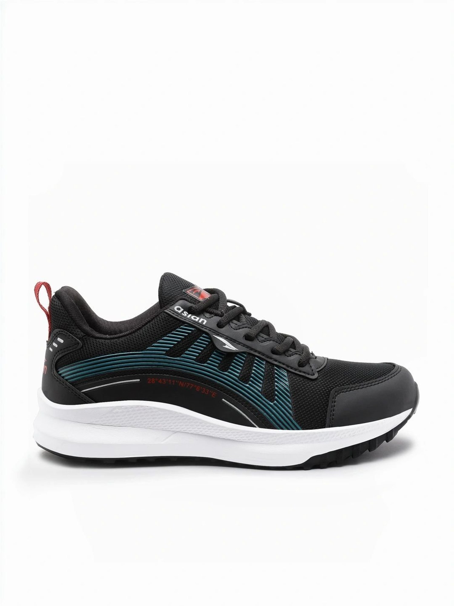 Asian Men's Black Running Shoes