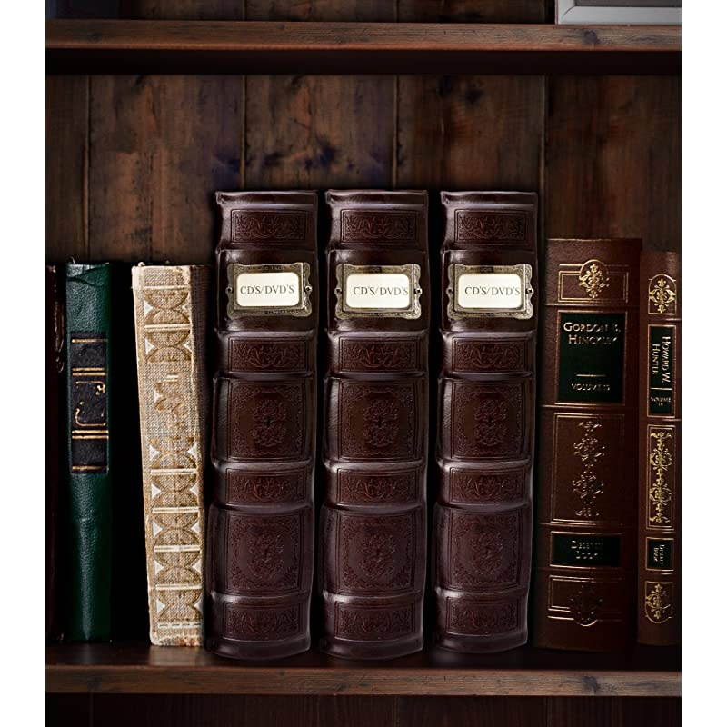 Tuscany Chestnut DVD Storage Binder Set - Stores Up to 144 DVDs, CDs, or Blu-Rays - Stores DVD Cover Art - Acid-Free Sheets