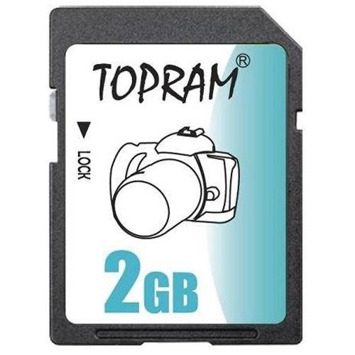 TOPRAM 2GB SD 2G Secure Digital Flash Memory Card - Pack of 5