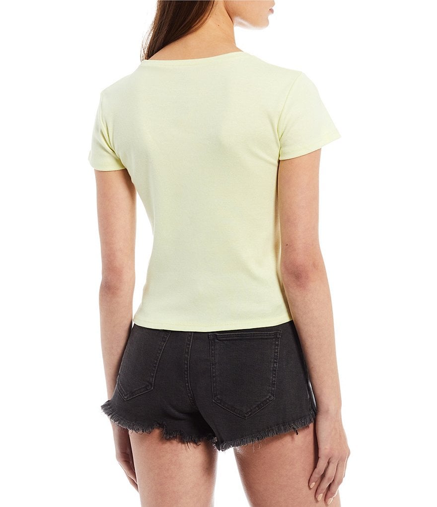 Volcom Short-Sleeve Have A Clue Graphic Fitted Baby Tee