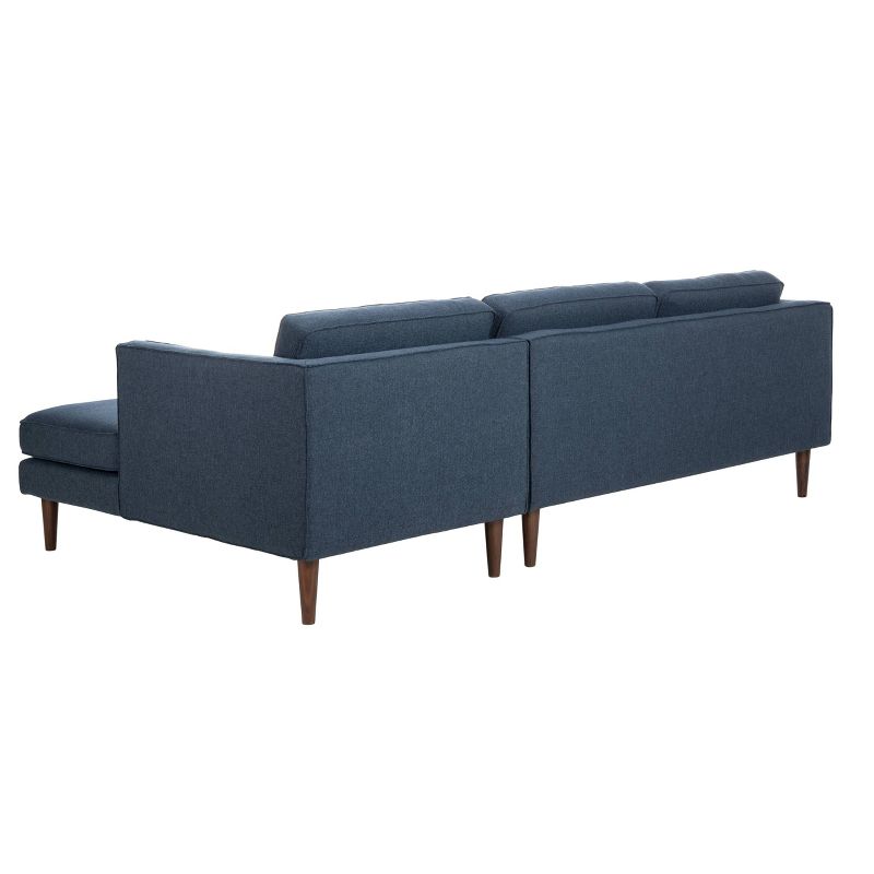 Dulce Mid-Century Chaise Sofa Dark Blue - Safavieh