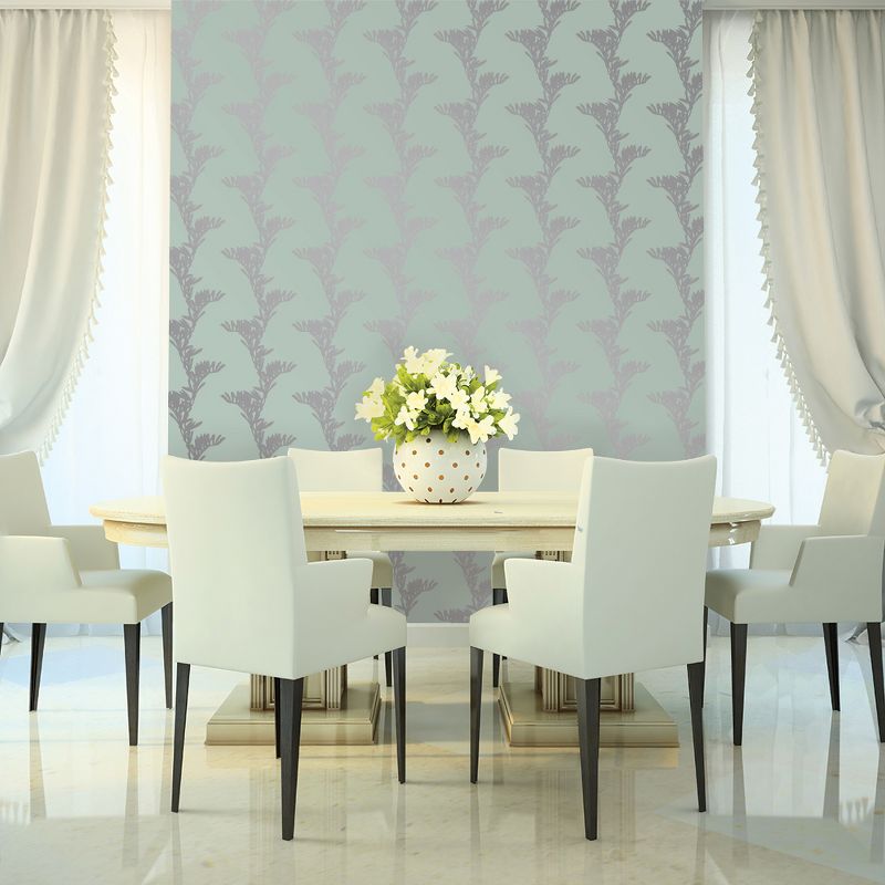 Devine Color Vine Floral Horizon & Sterling Wallpaper