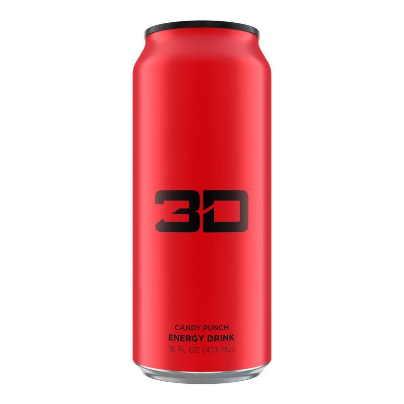 3D Candy Punch Energy Drink - 16 fl oz Can