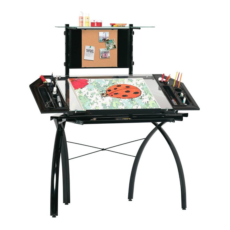 Futura Tower - Black/Clear Glass